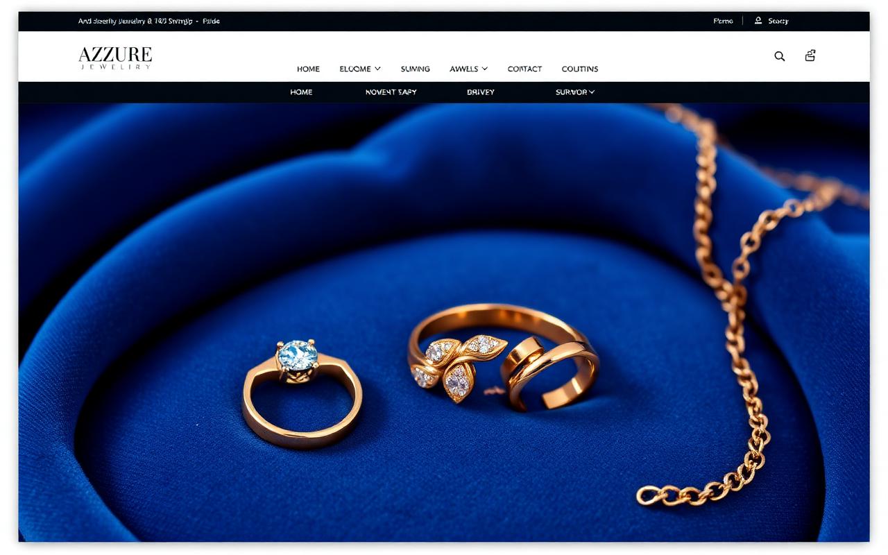 azurejewelry.site Shopify storefront built by Kenny