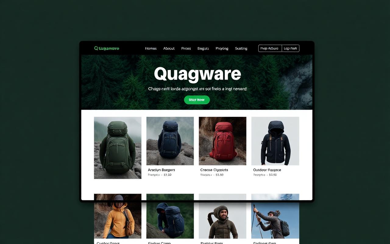 quagware.com Shopify storefront built by Kenny
